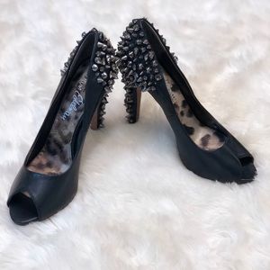 Sam Edelman Studded Peep Toe Heels
